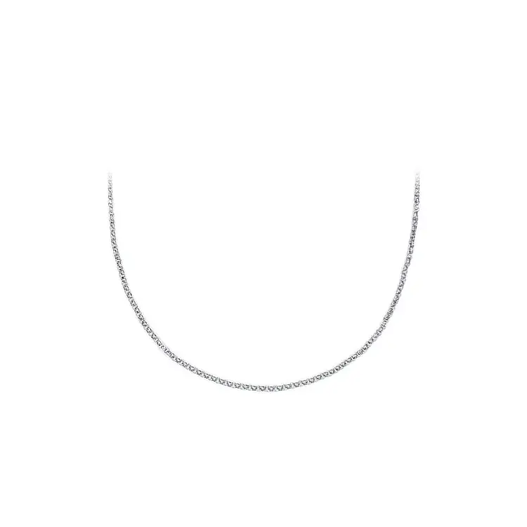 Цепочка Rolo из белого золота