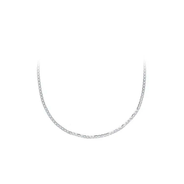 Цепь 'Броня' из белого золота