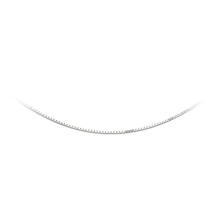 Куб на цепочке - Куб из белого золота