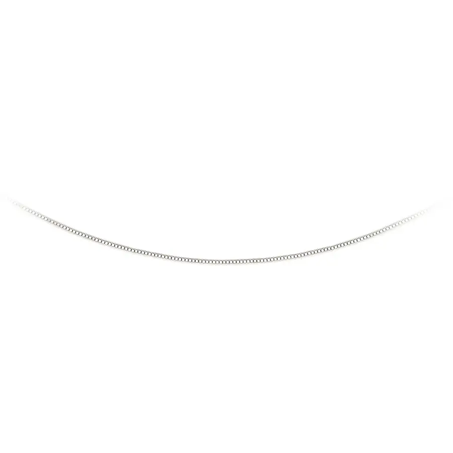 Цепочка Куб - Белое золото Koskta