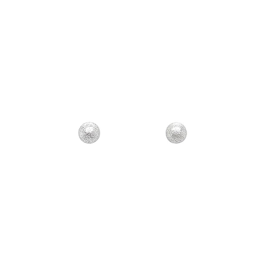 Серьги Шарики из белого золота