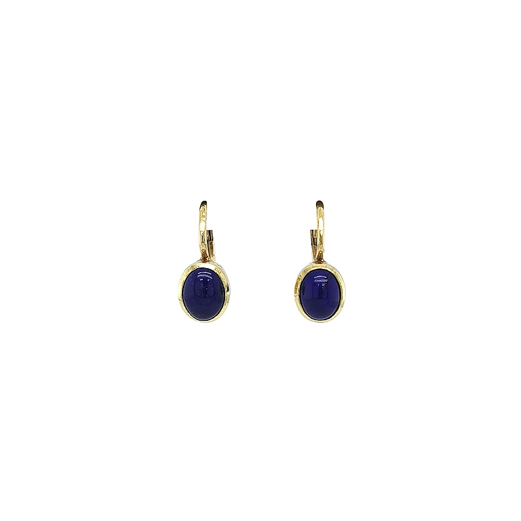 Золотые серьги Lapis Lazuli