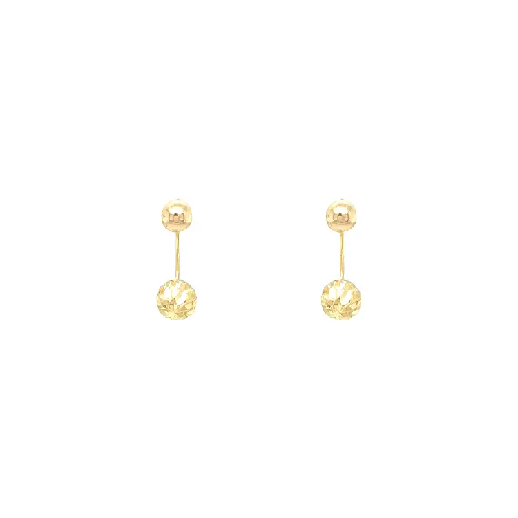 Золотые серьги Бусины