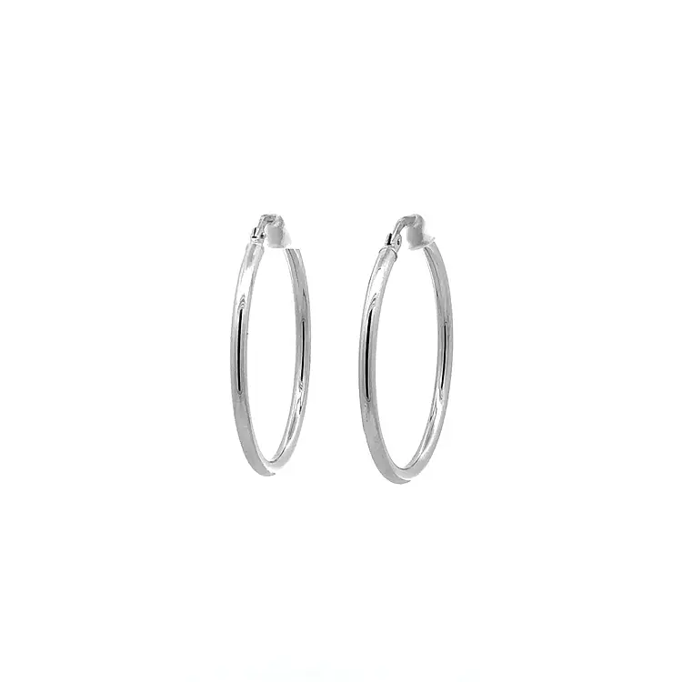 Золотые круглые серьги