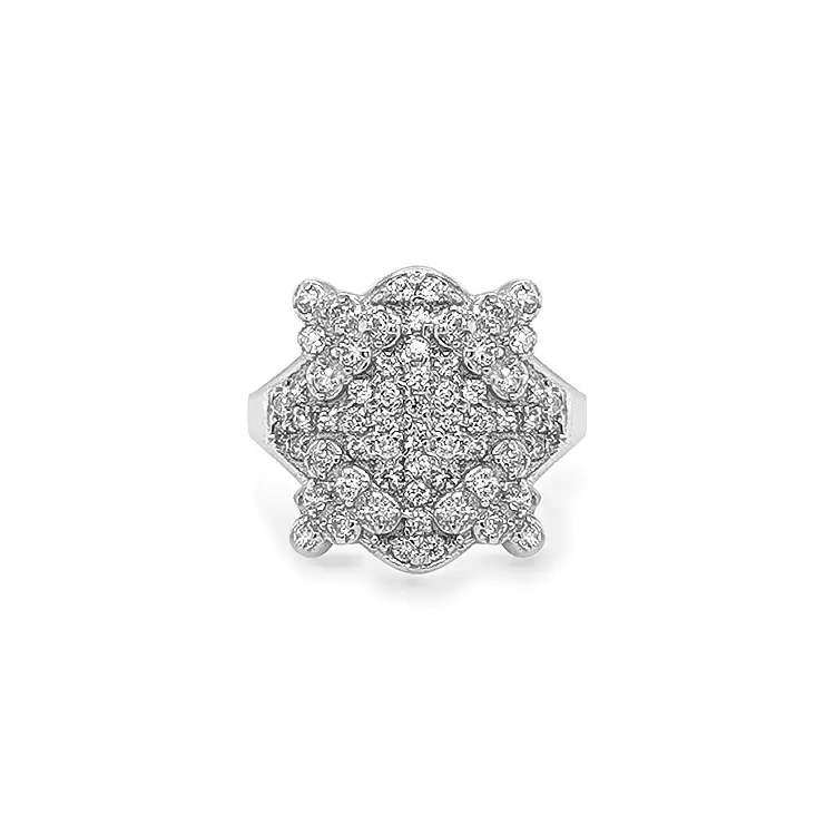 Золотое кольцо с цирконами