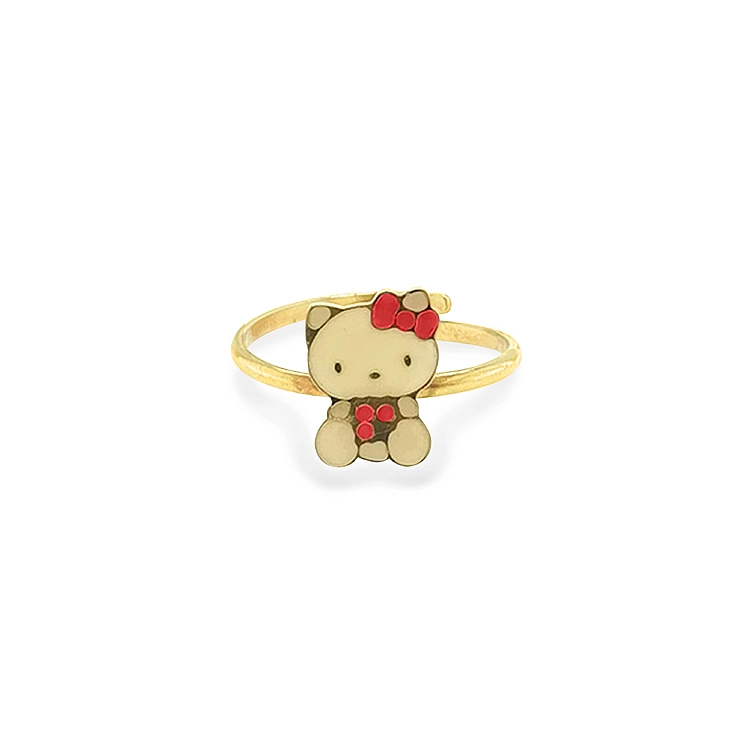 Золотое кольцо Hello Kitty