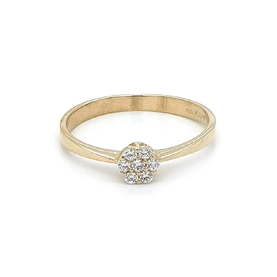 Золотое кольцо с цирконами