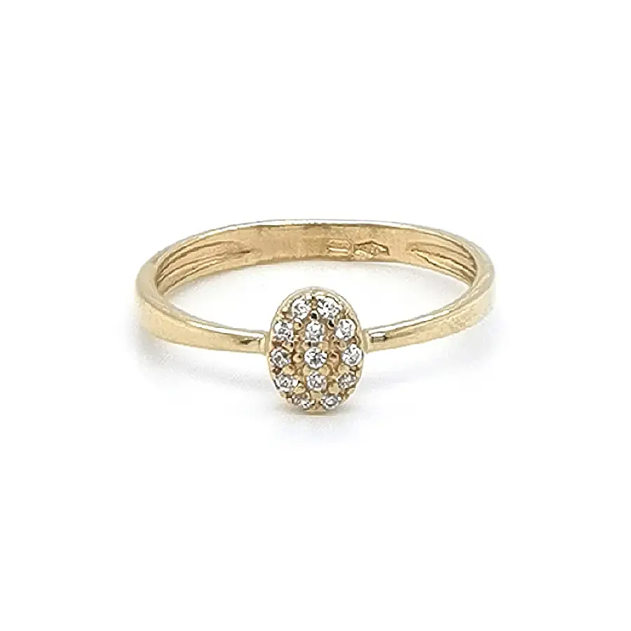 Золотое кольцо с цирконами