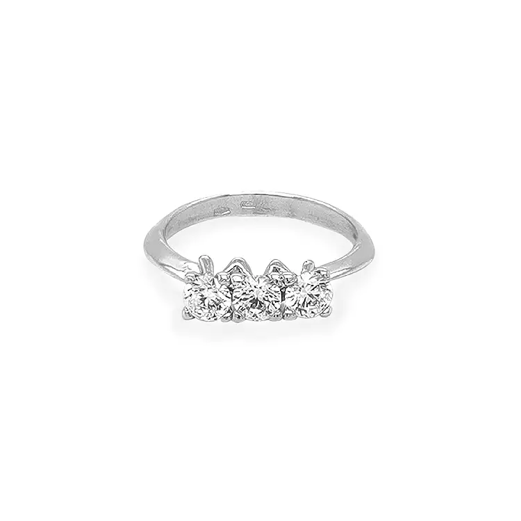 Золотое кольцо с цирконами