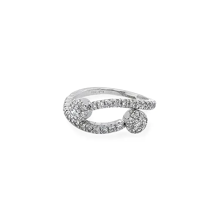 Золотое кольцо с цирконами