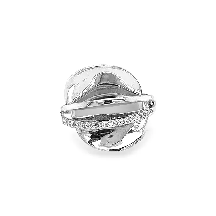 Золотое кольцо с цирконами