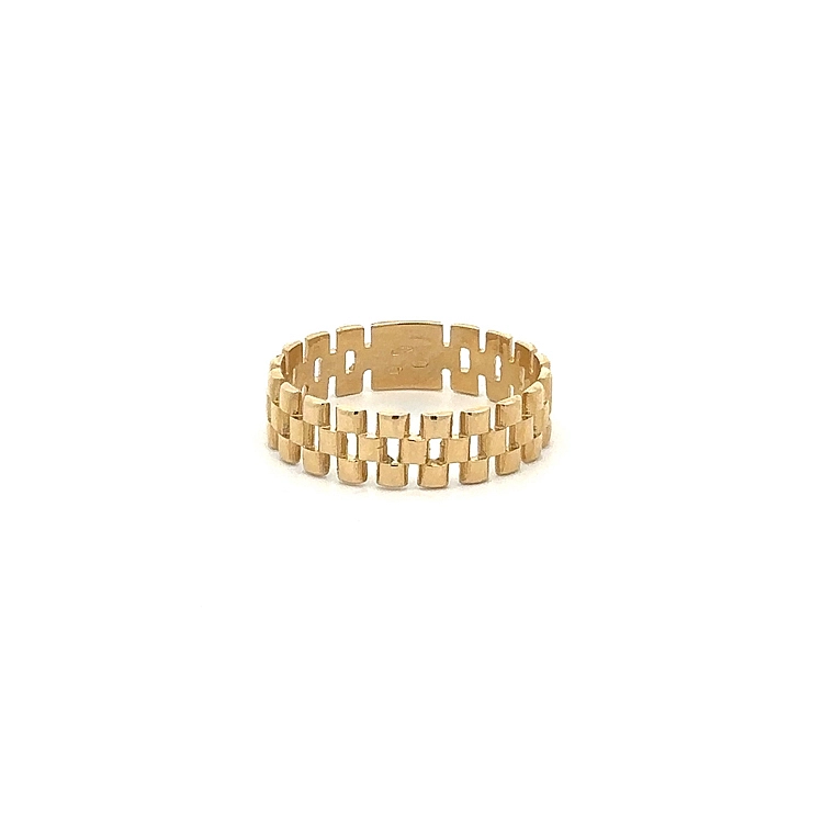Золотое мужское кольцо в стиле Rolex