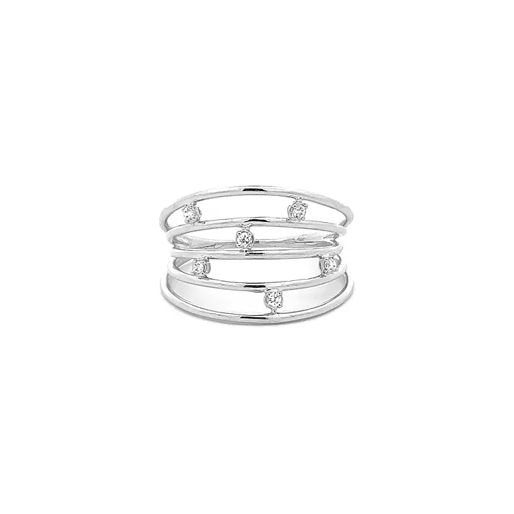 Золотое кольцо с цирконами