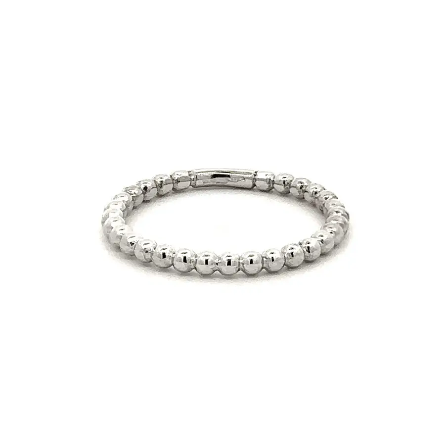 Кольцо Шарики из белого золота