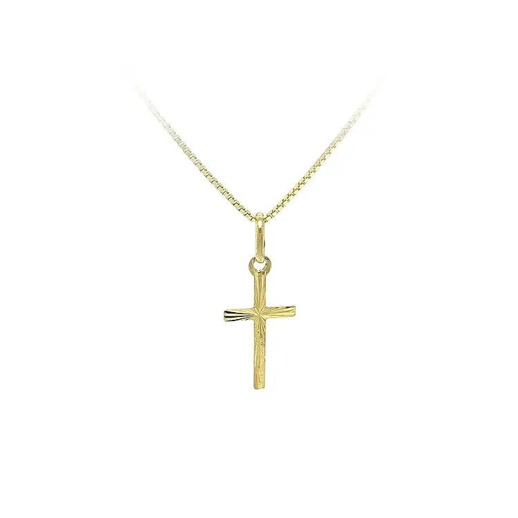 Подвеска в виде золотого креста