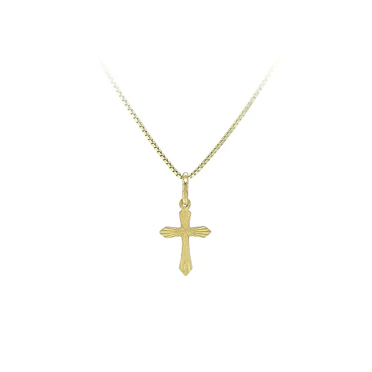 Подвеска в виде золотого креста