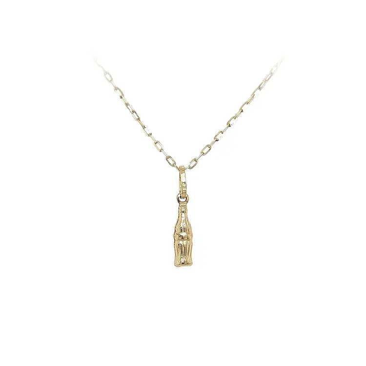 Золотая подвеска Coca Cola