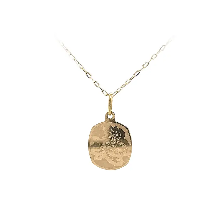 Золотая подвеска Знак краба