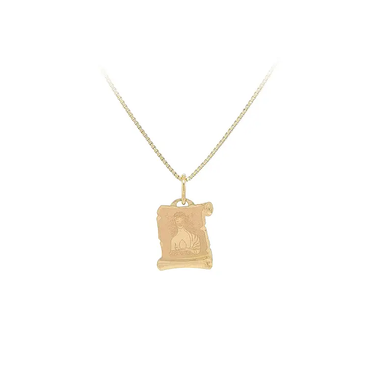 Золотая подвеска Знак Богородицы