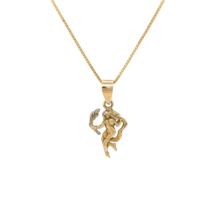 Золотая подвеска Знак Богородицы