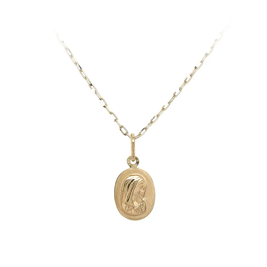 Золотой кулон Мадонна Дева Мария