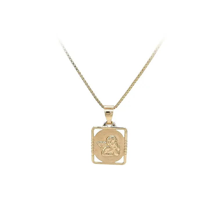 Золотая подвеска Ангел