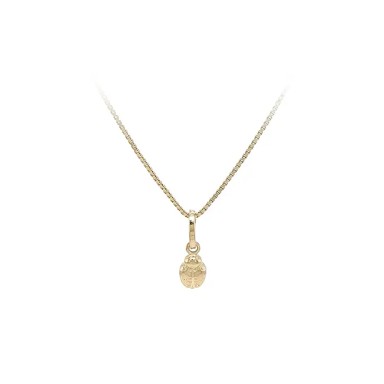 Золотая подвеска Божья коровка