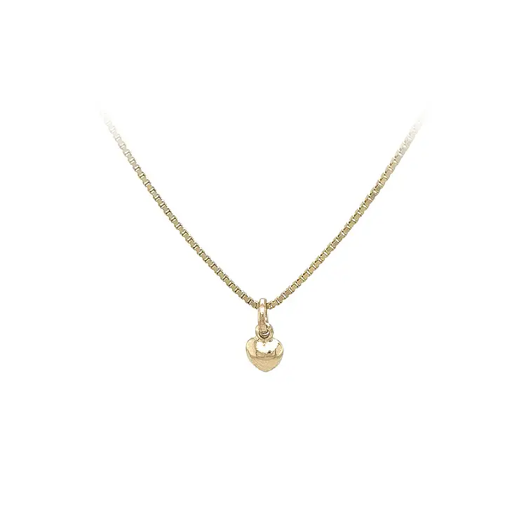 Золотая подвеска Сердце