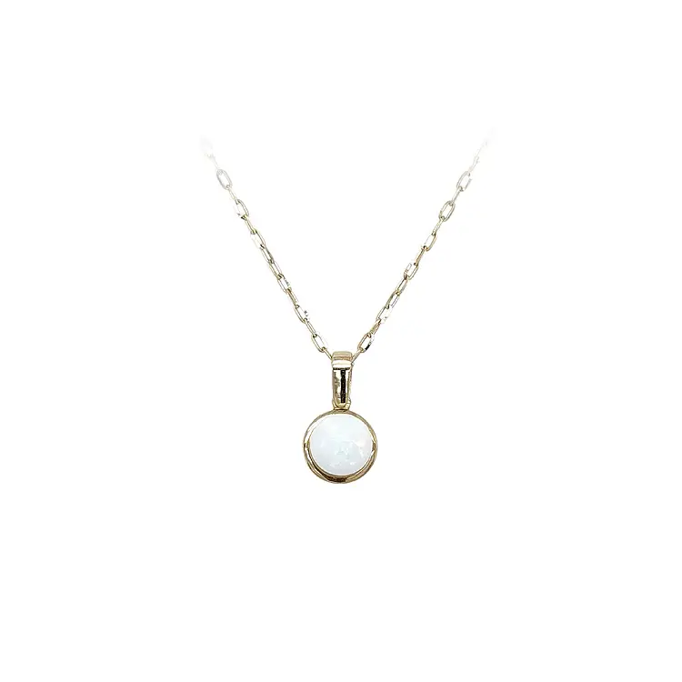 Золотая подвеска с опалом