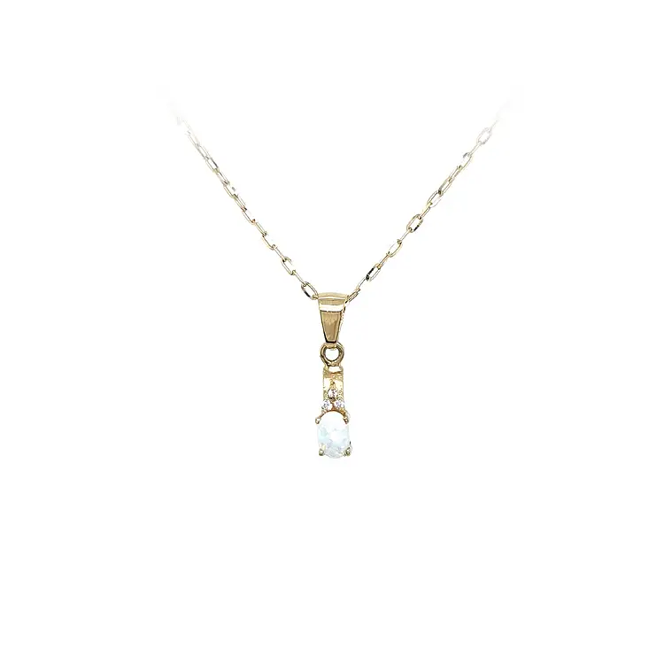 Золотая подвеска с опалом