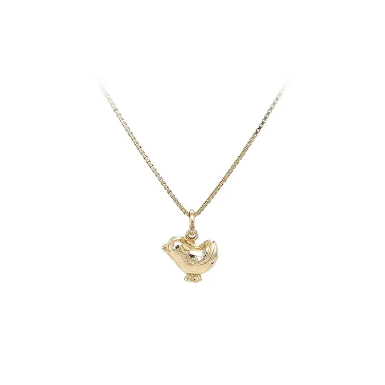 Золотая подвеска Курица