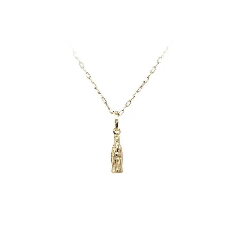 Золотая подвеска Coca Cola