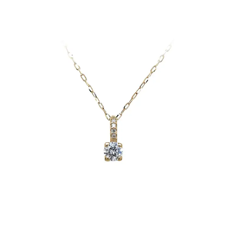 Золотая подвеска с цирконами