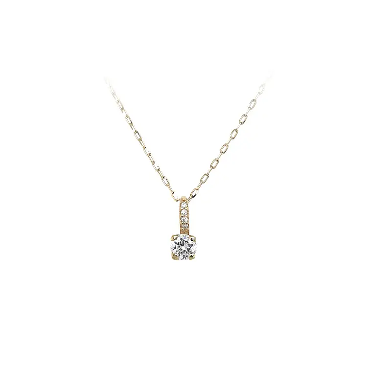 Золотая подвеска с цирконами