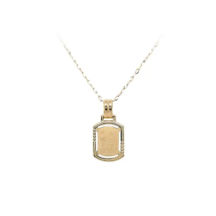 Золотая подвеска Знак Быка