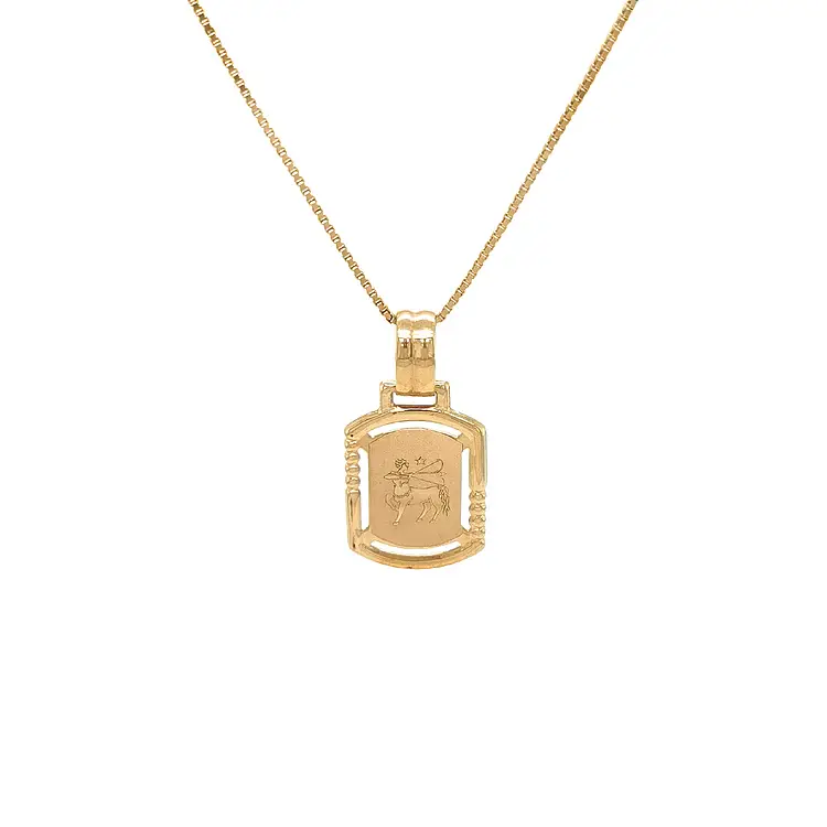 Золотая подвеска Знак Стрельца