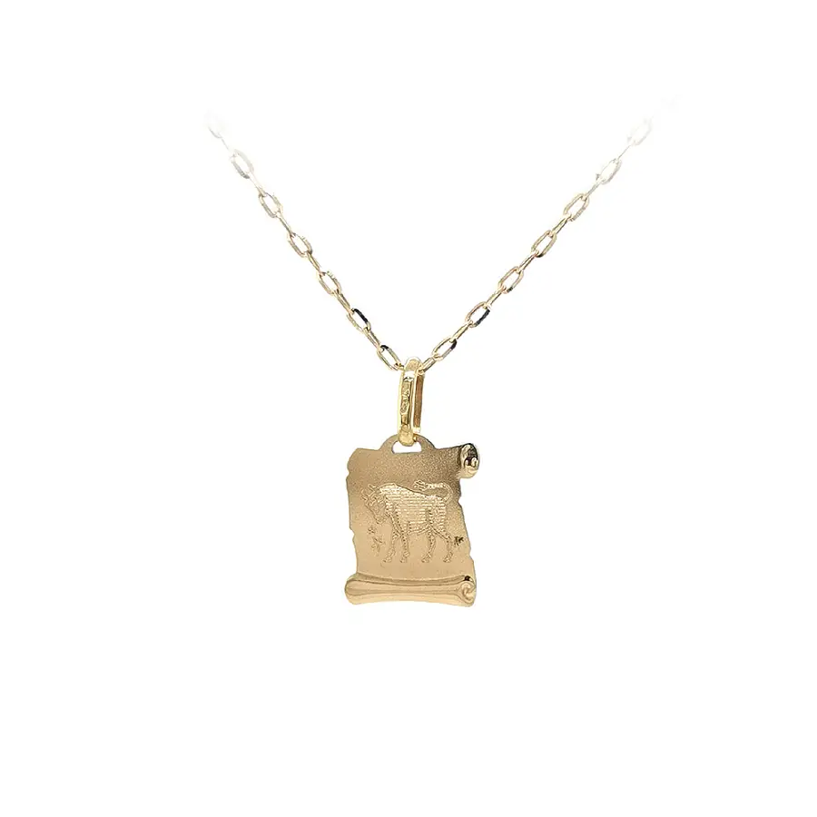 Золотая подвеска Знак Быка