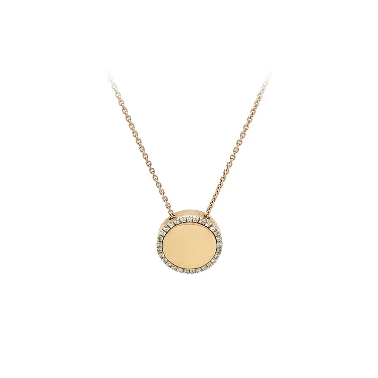 Золотое колье с цирконами