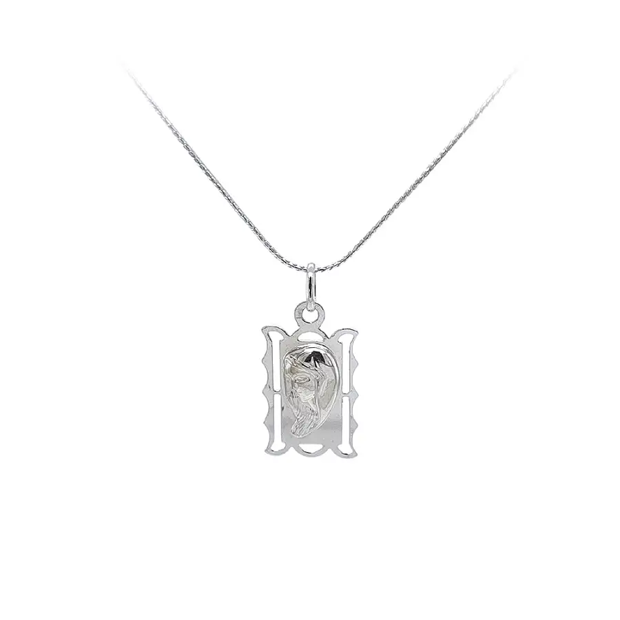 Кулон Мадонна Дева Мария из белого золота