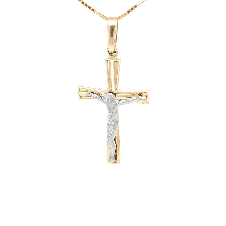 Золотой крест с Иисусом Христом