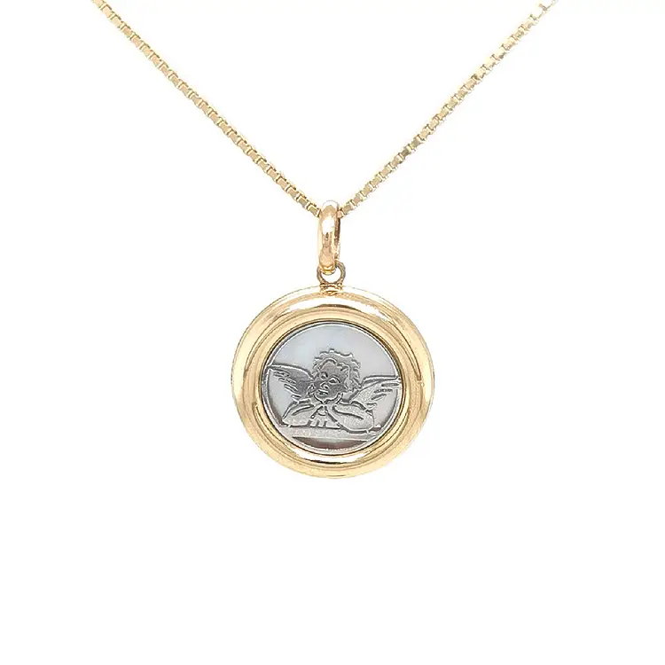 Золотая подвеска Ангел