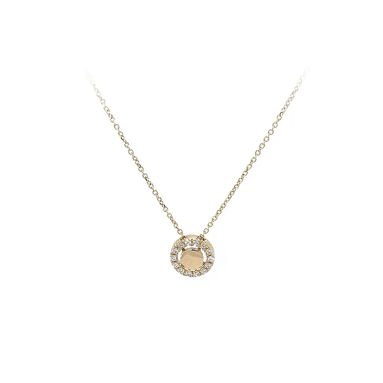 Женское колье с цирконами