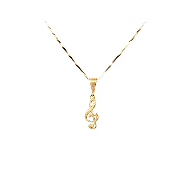 Золотая подвеска Записка