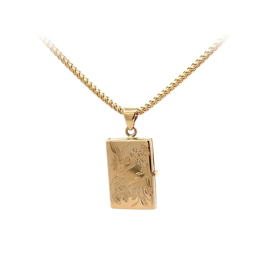 Золотой медальон для фотографии