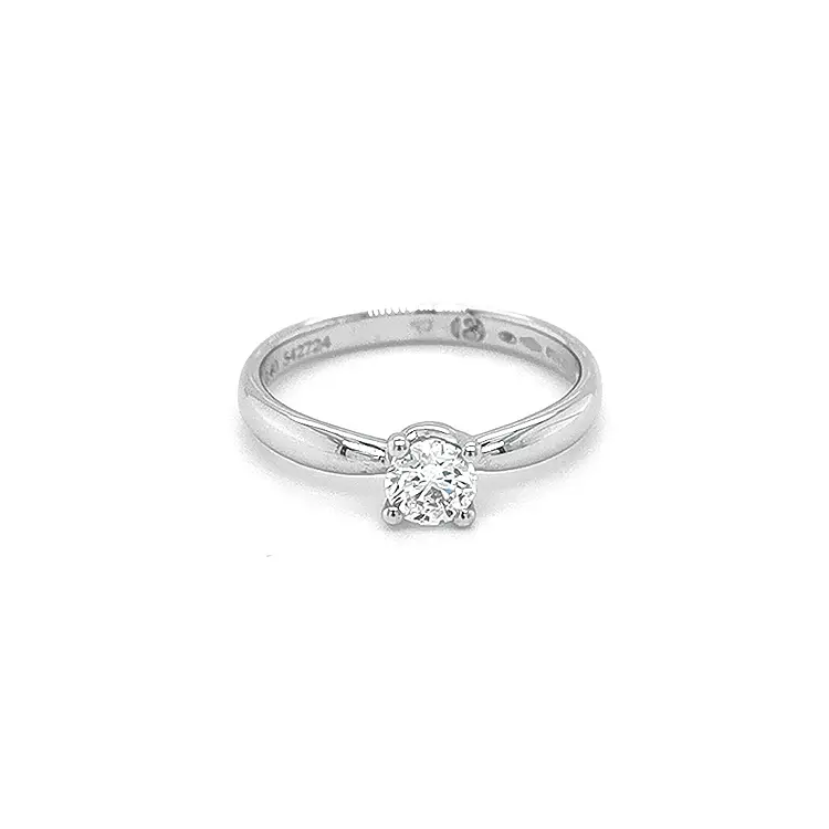 Золотое обручальное кольцо с бриллиантом