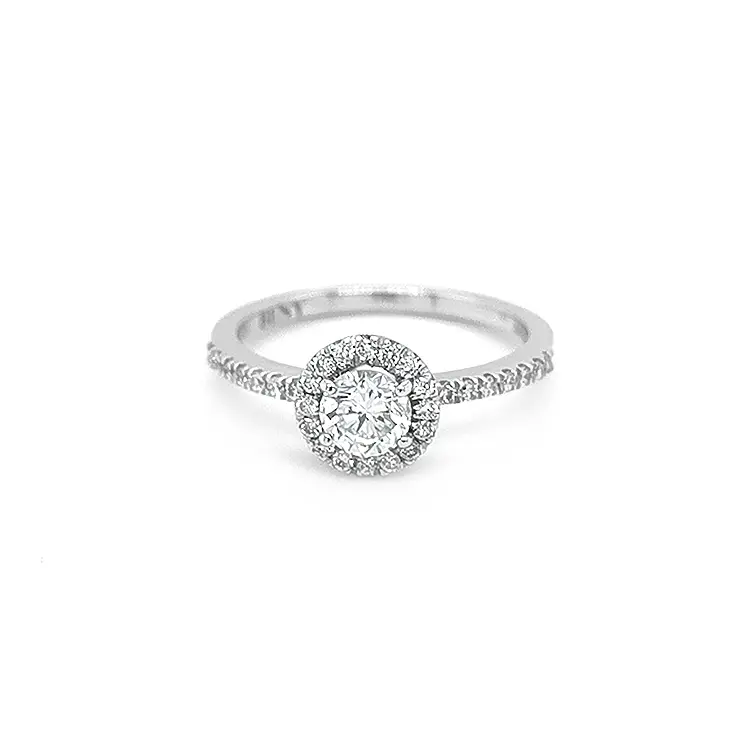 Золотое обручальное кольцо с бриллиантами