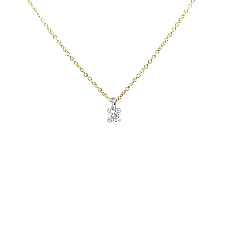 Золотая подвеска с бриллиантом