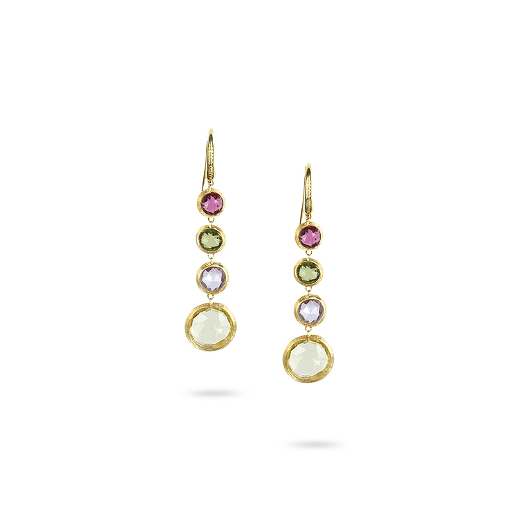Золотые серьги с полудрагоценными камнями Marco Bicego Jaipur