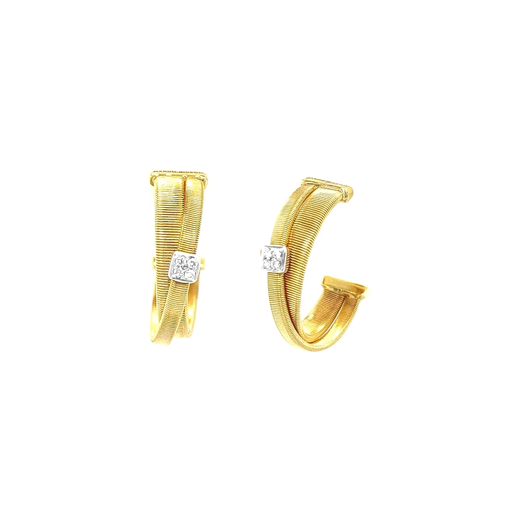 Золотые серьги с бриллиантами Marco Bicego Masai
