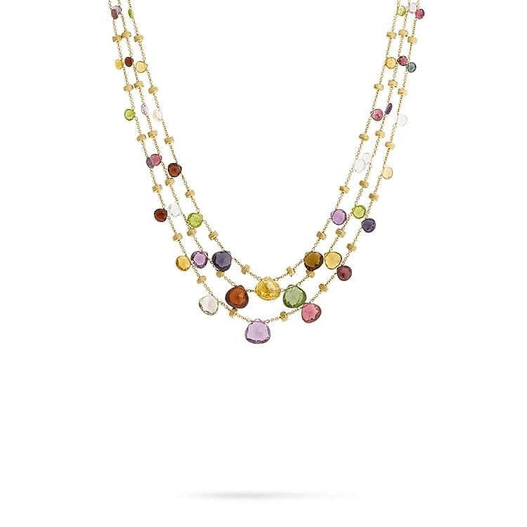 Золотое колье с полудрагоценными камнями Marco Bicego Paradise